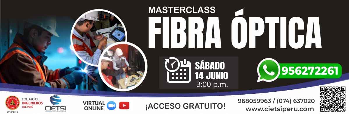 masterclass gratuita de fibra Optica 2025